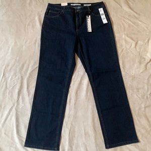 NWT.  Jones New York jeans. Size 16W. Lexington straight, slimming tummy panels